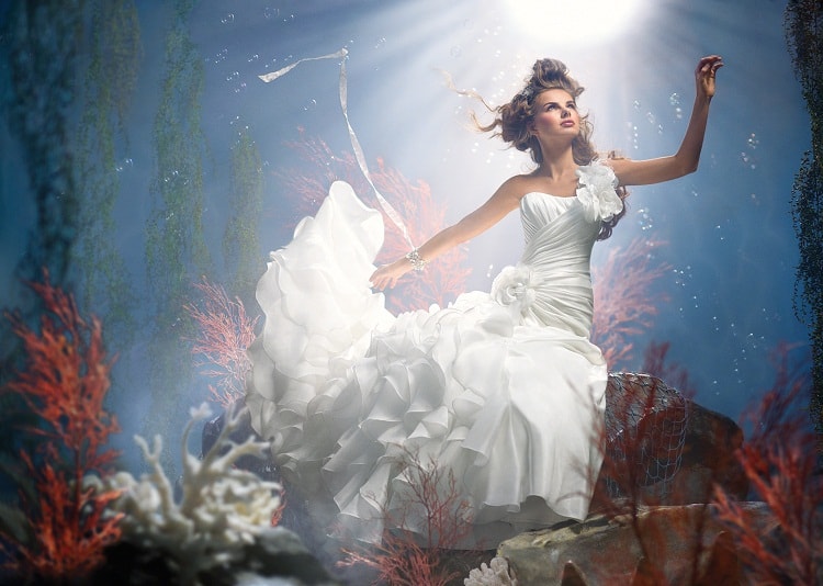 Ariel wedding dress the little mermaid - Disney bruidsjurken van Alfred Angelo - Wedding Dress Disney - ARCHANA.NL #trouwjurk #weddingdresses