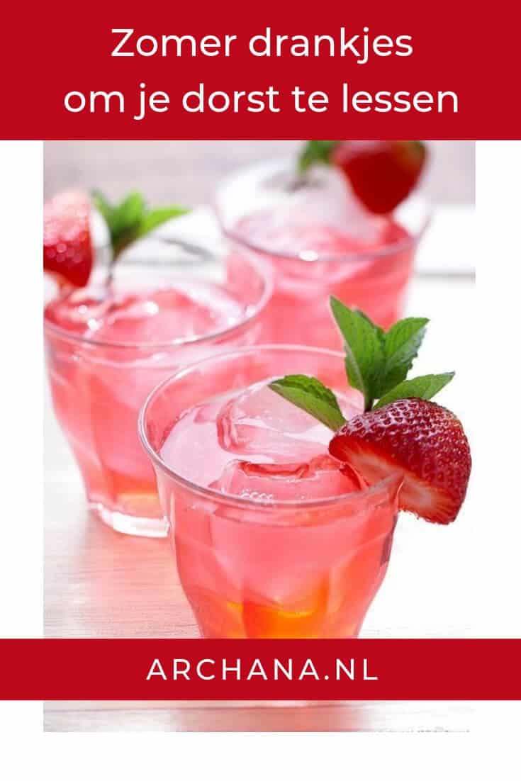 Zomer drankjes om je dorst te lessen - ARCHANA.NL | cocktails | summer drinks | #zomer