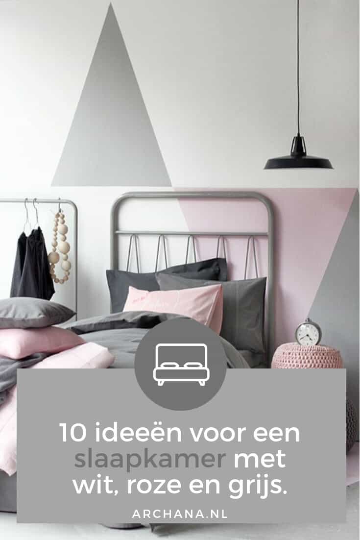Ideeën voor een slaapkamer met wit, roze en grijs - Slaapkamer inspiratie - ARCHANA.NL