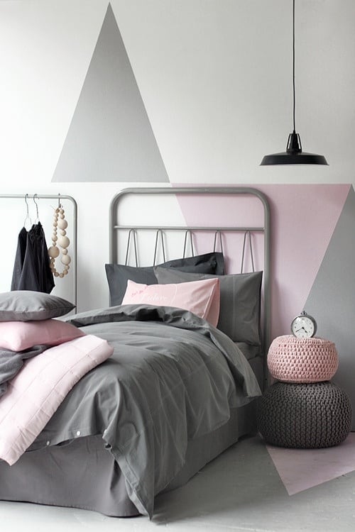 gas Raffinaderij Geschatte Ideeën voor een slaapkamer met wit, roze en grijs • ARCHANA.NL