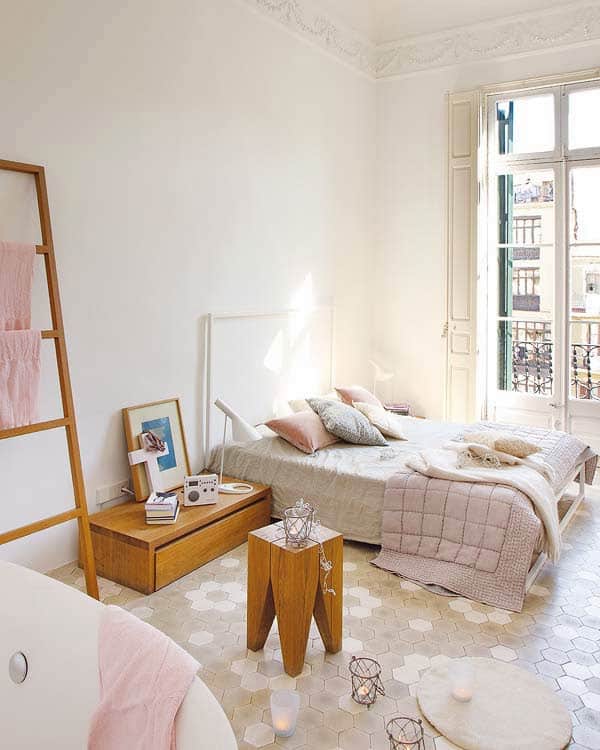 10 ideeën voor een slaapkamer met wit, roze en grijs | ARCHANA.NL #slaapkamers #bedrooms