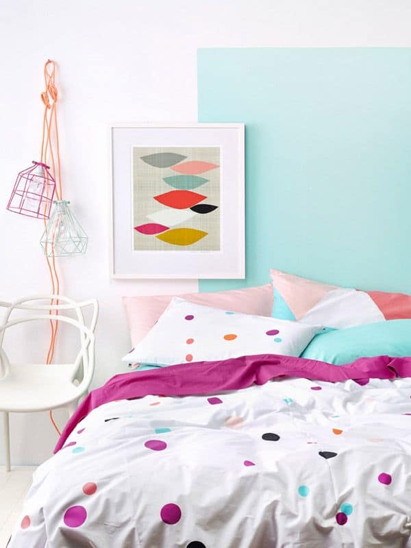 Slaapkamers met polka dots print - ARCHANA.NL | polka dots slaapkamer | dekbedovertrekken met polka dots #bedroom #slaapkamers