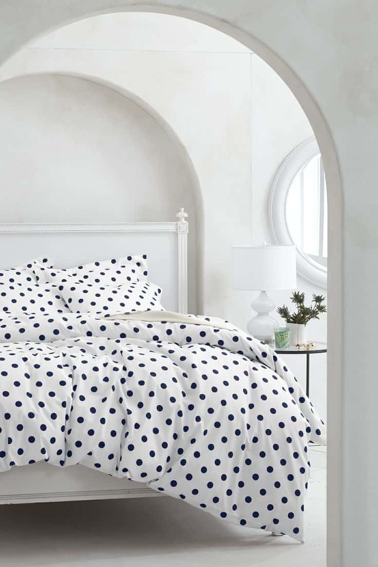 Slaapkamers met polka dots print - ARCHANA.NL | polka dots slaapkamer | dekbedovertrekken met polka dots #bedroom #slaapkamers