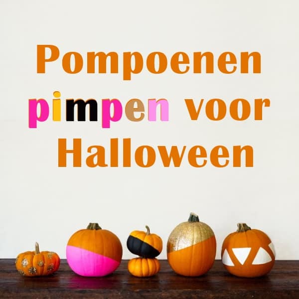 DIY: Pompoenen pimpen voor Halloween - ARCHANA.NL | diy interieur | diy decoratie huis | diy knutselen | interieur ideeen | do it yourself home decor | home decor diy #diy #doityourself