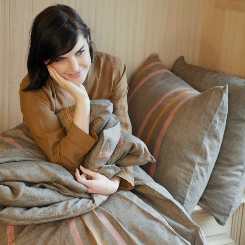 Heerlijk slapen met bedlinnen van Libeco Home - Nottinghill collectie | linen bedding ideas | ARCHANA.NL