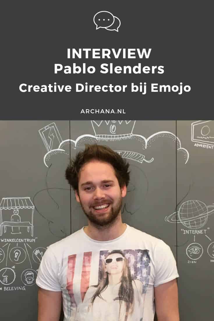 INTERVIEW | Pablo Slenders - Creative Director bij Emojo in Uden | ARCHANA.NL #interview