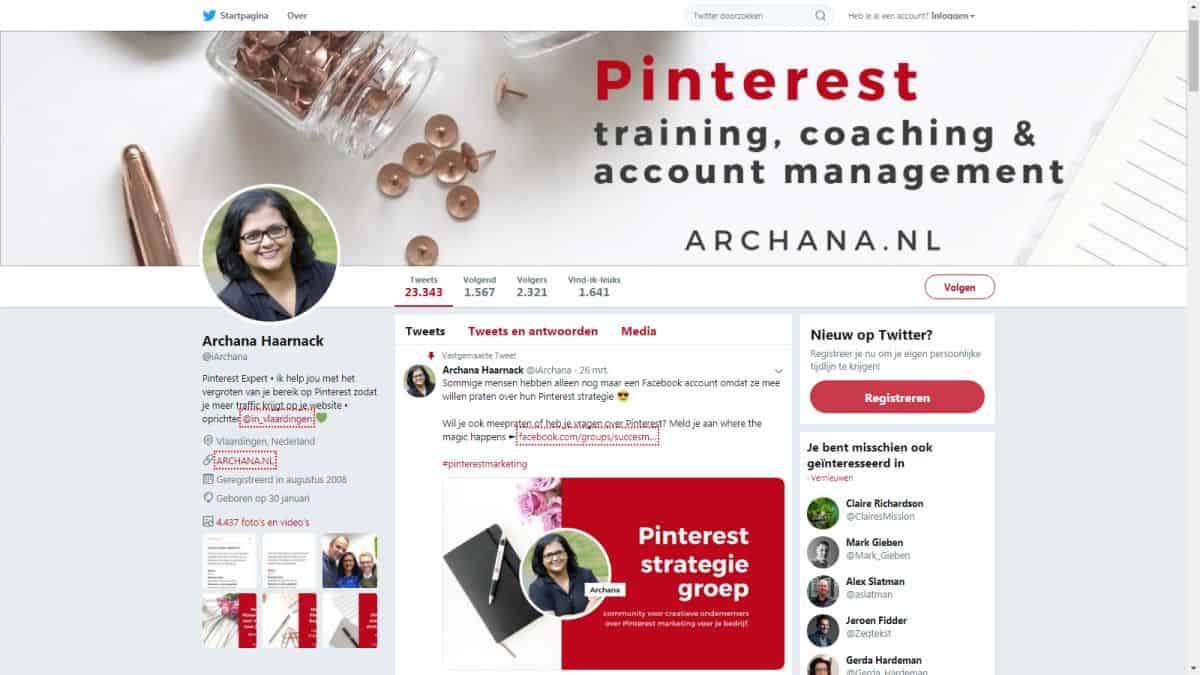Twitter tips om je online zichtbaarheid te vergroten - ARCHANA.NL #socialmedia #socialmediatips
