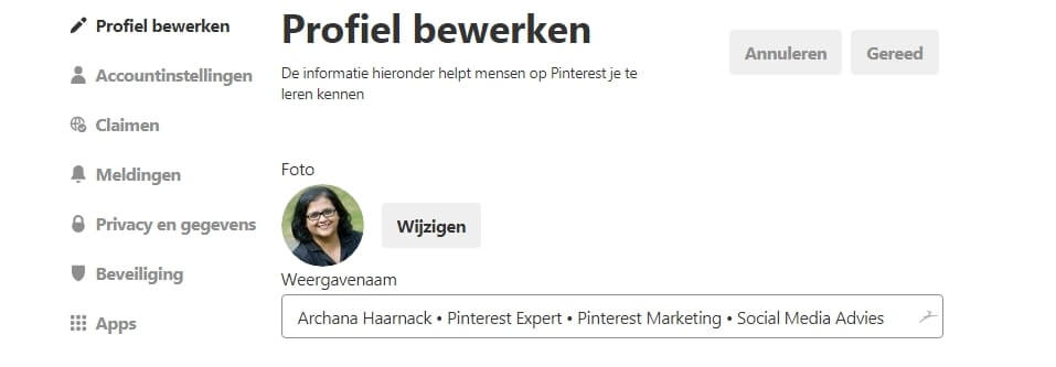 Optimaliseer je Pinterest profiel met trefwoorden