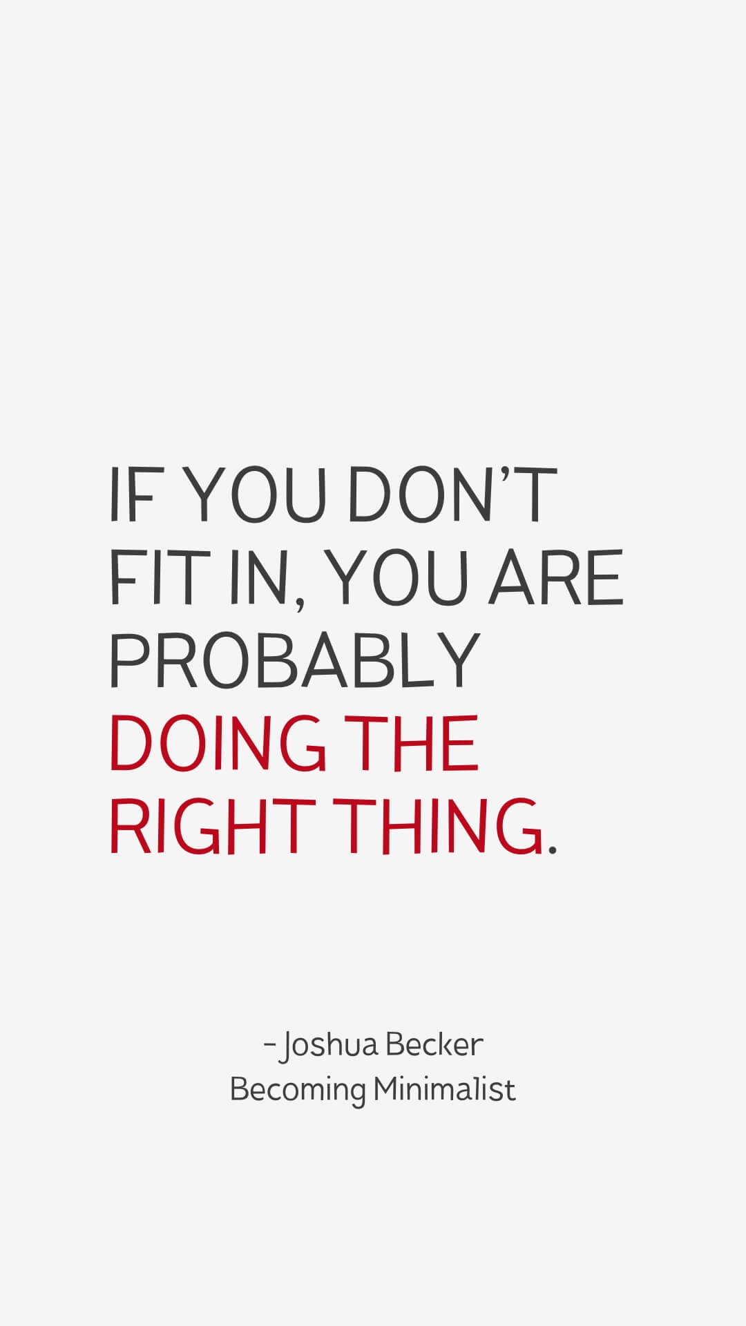 Minimalism quotes simple living
