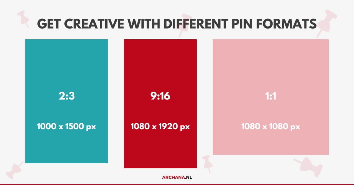 Get creative with different Pin formats