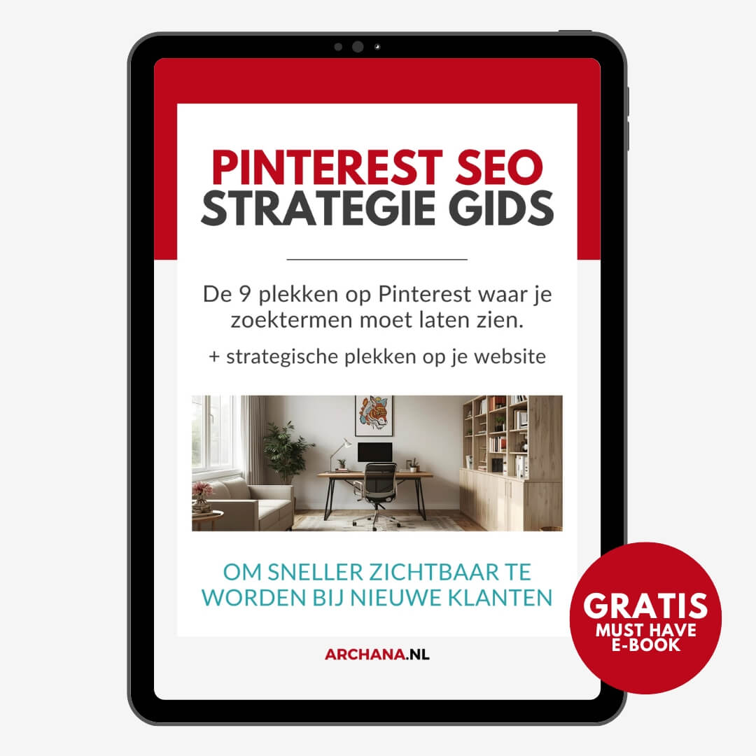 Ontvang gratis mijn Pinterest SEO Strategie Gids