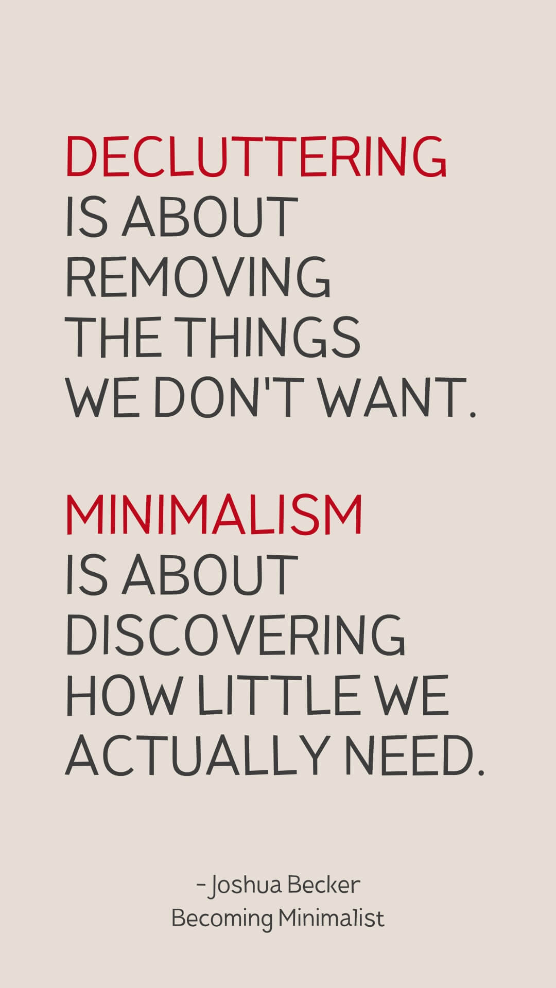 Decluttering Quotes That Redefine Minimalism