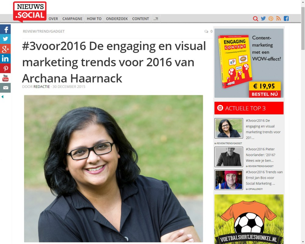 Engaging en visual marketing trends voor 2016 van Archana Haarnack